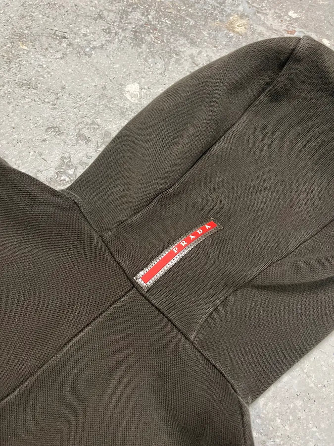 AW2012 Prada Linea Rossa Sport Tech Green Sweater WgqBiRR 3