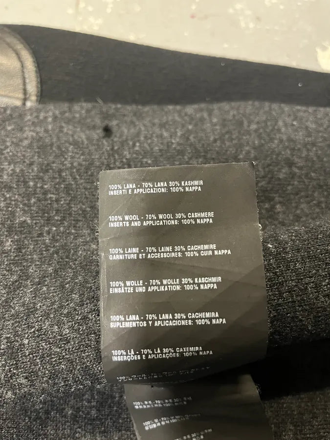 AW2012 Prada Navy Wool Hybrid Buttoned Cardigan Jacket bwJRqAg 6