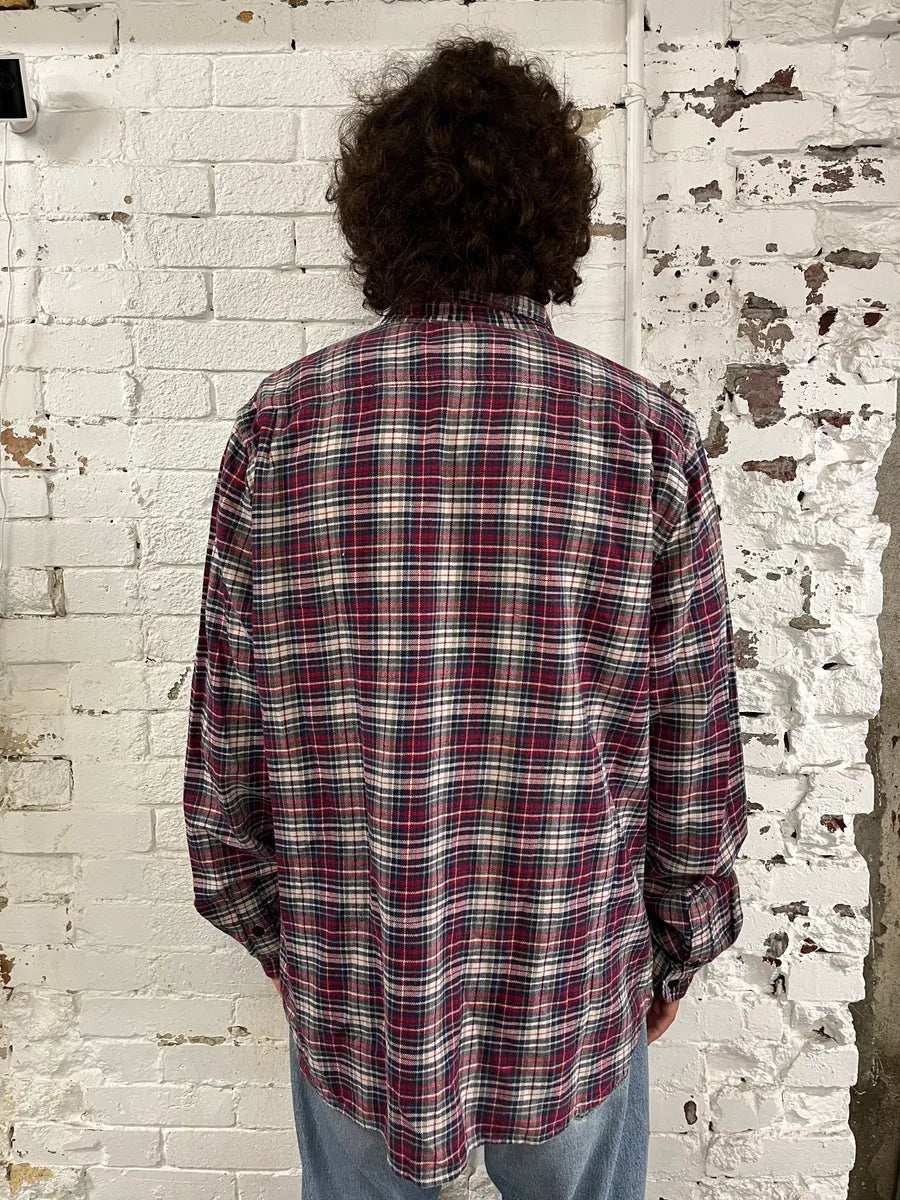 AW2012 Ralph Lauren Denim & Supply  Red & Blue Plaid Flannel Shirt JGeyybe 2