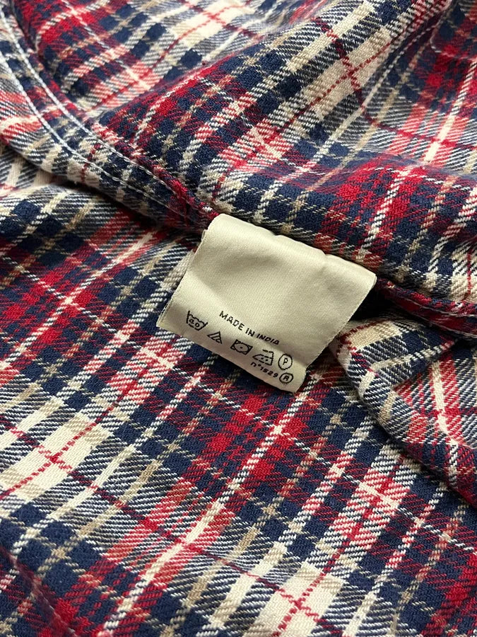 AW2012 Ralph Lauren Denim & Supply  Red & Blue Plaid Flannel Shirt JGeyybe 8