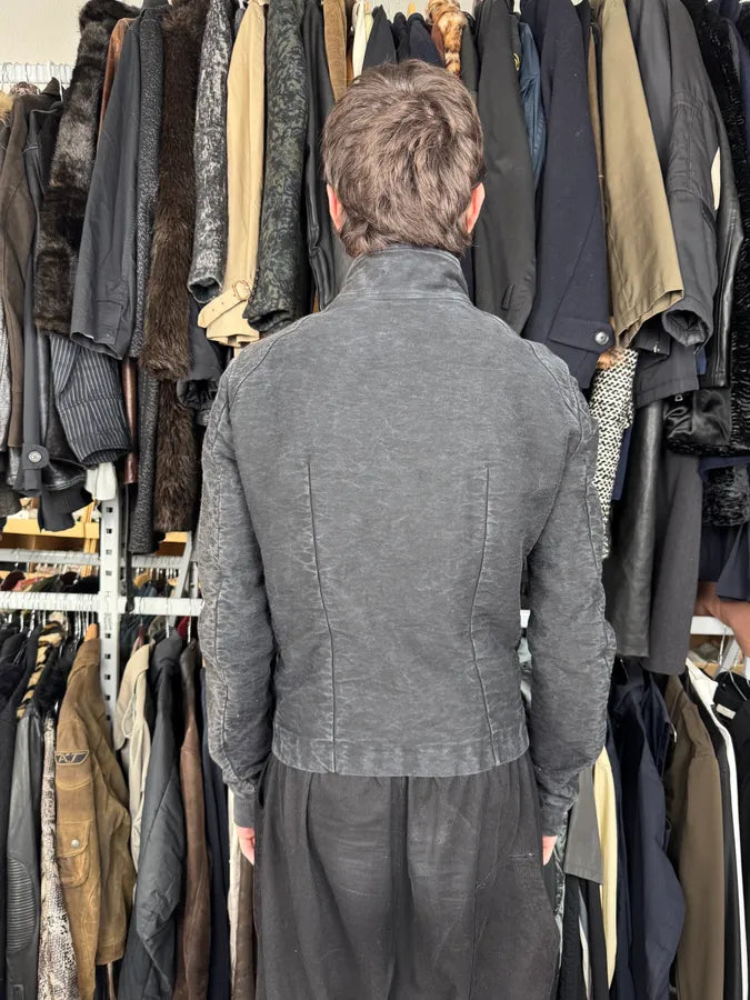 AW2012 Rick Owens Black Avant-Garde Jacket ETjMuWB 4