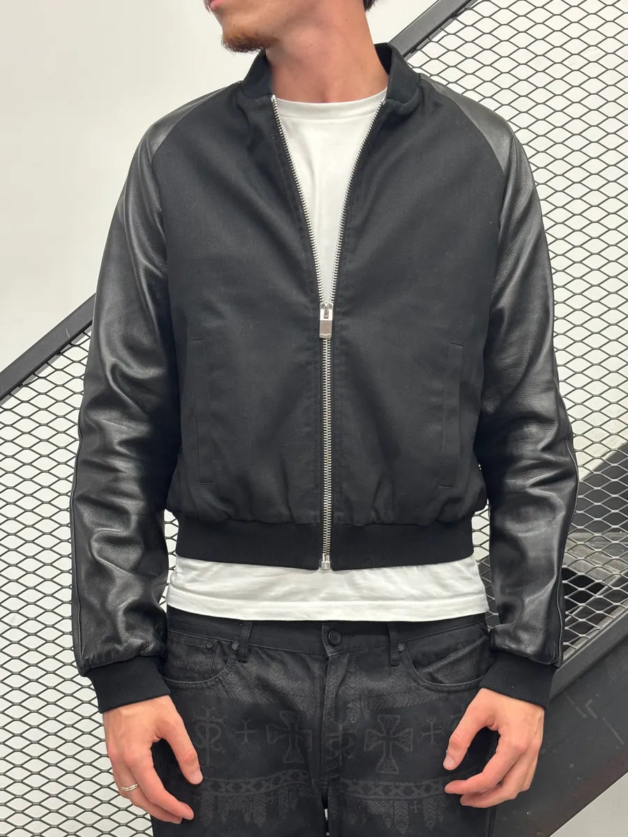 AW2012 Saint Laurent Hybrid Leather Bomber Jacket By Hedi Slimane  pIvXyeg 1