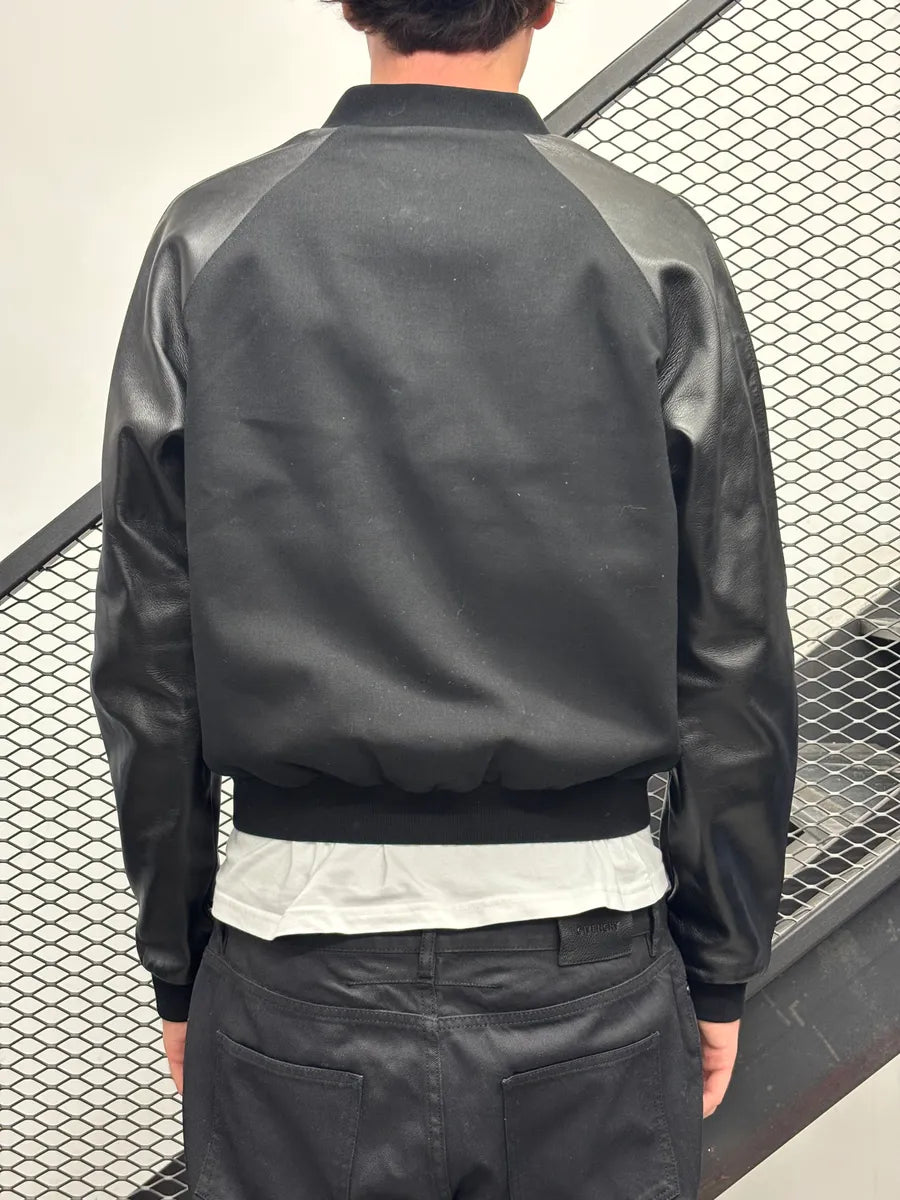 AW2012 Saint Laurent Hybrid Leather Bomber Jacket By Hedi Slimane  pIvXyeg 2