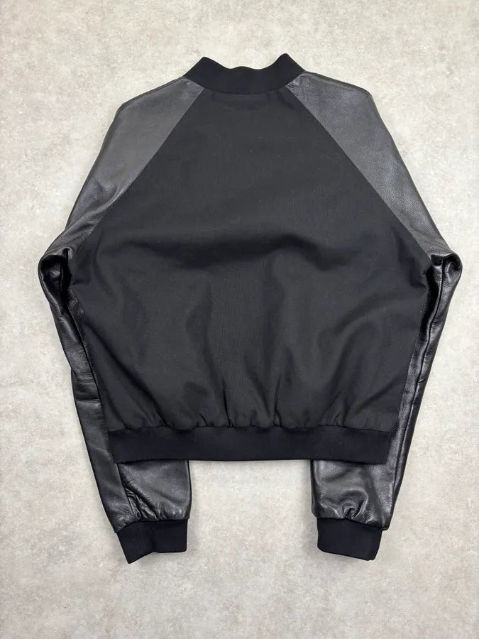 AW2012 Saint Laurent Hybrid Leather Bomber Jacket By Hedi Slimane  pIvXyeg 4