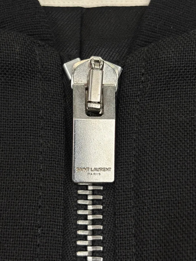 AW2012 Saint Laurent Hybrid Leather Bomber Jacket By Hedi Slimane  pIvXyeg 8