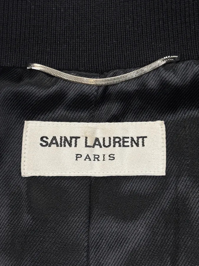 AW2012 Saint Laurent Hybrid Leather Bomber Jacket By Hedi Slimane  pIvXyeg 9