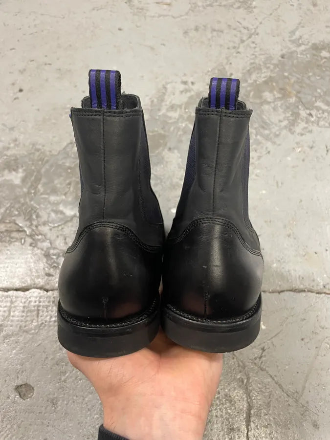 AW2012 Yohji Yamamoto Black Hybrid Chelsea Leather Boots (42.5eu/us9) WqkEXVa 6