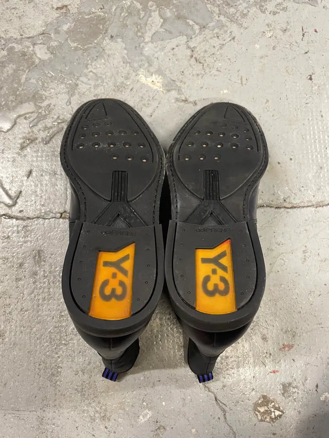 AW2012 Yohji Yamamoto Black Hybrid Chelsea Leather Boots (42.5eu/us9) WqkEXVa 7