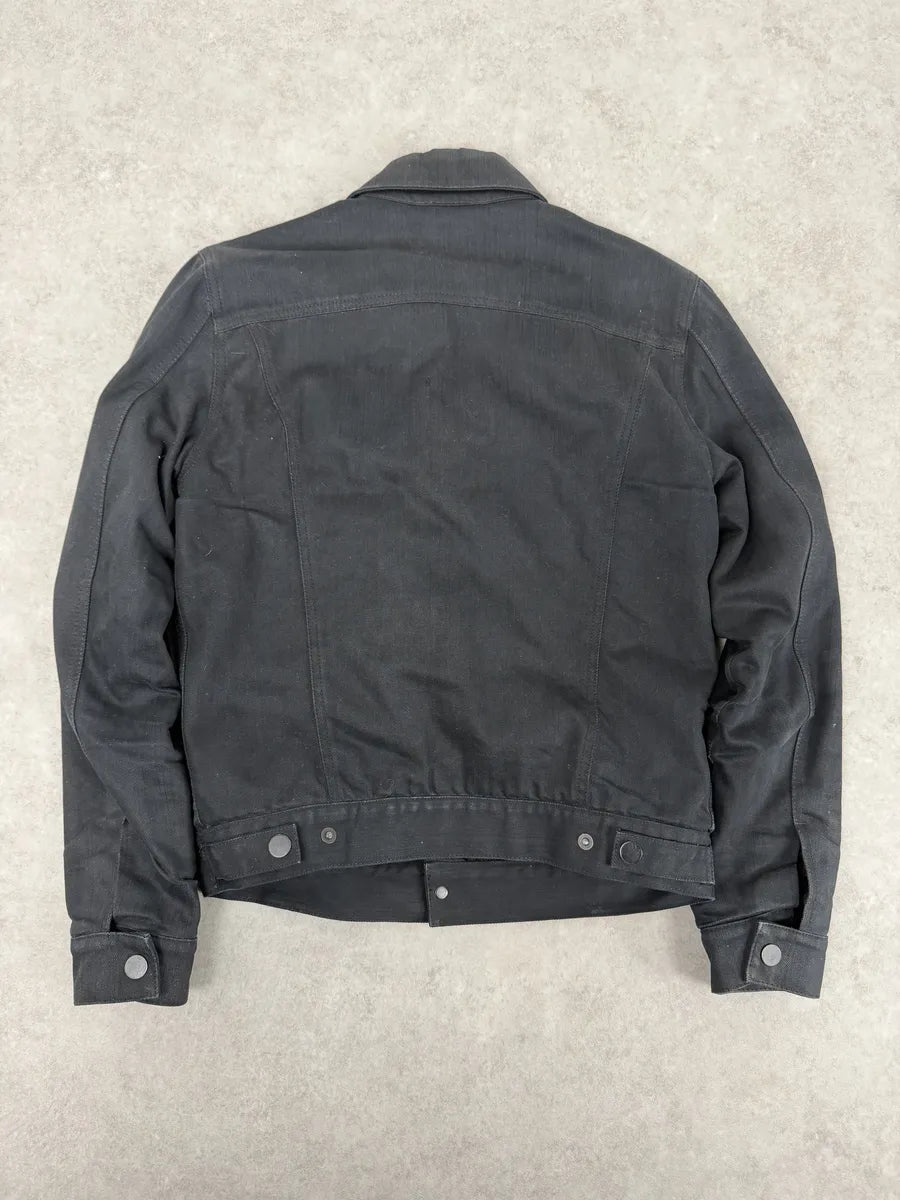 AW2013 Acne Studios Black Jam Bat Denim Trucker Jacket kVkhWMI 4