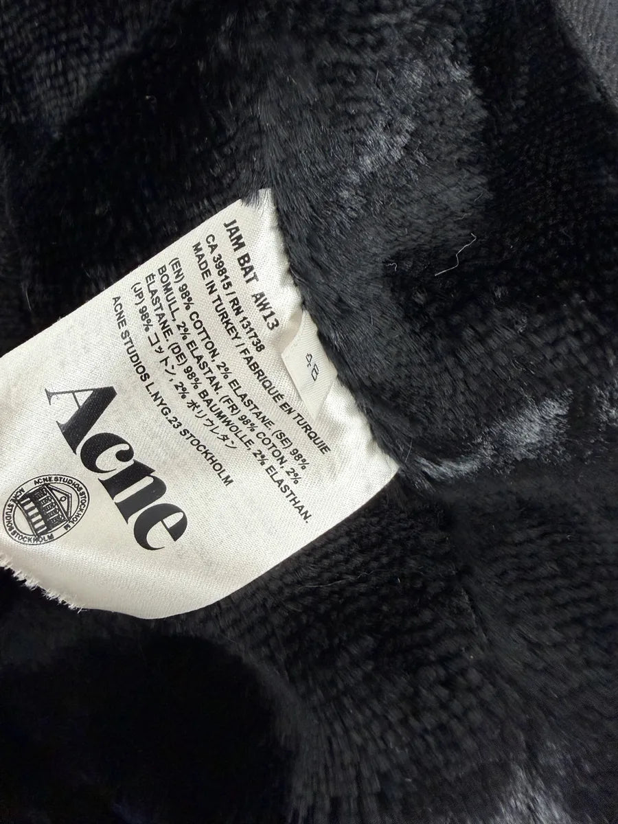 AW2013 Acne Studios Black Jam Bat Denim Trucker Jacket kVkhWMI 6