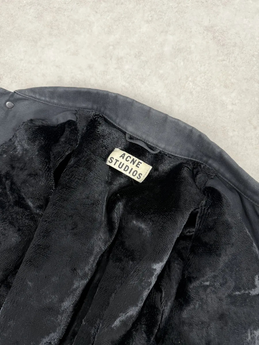 AW2013 Acne Studios Black Jam Bat Denim Trucker Jacket kVkhWMI 7