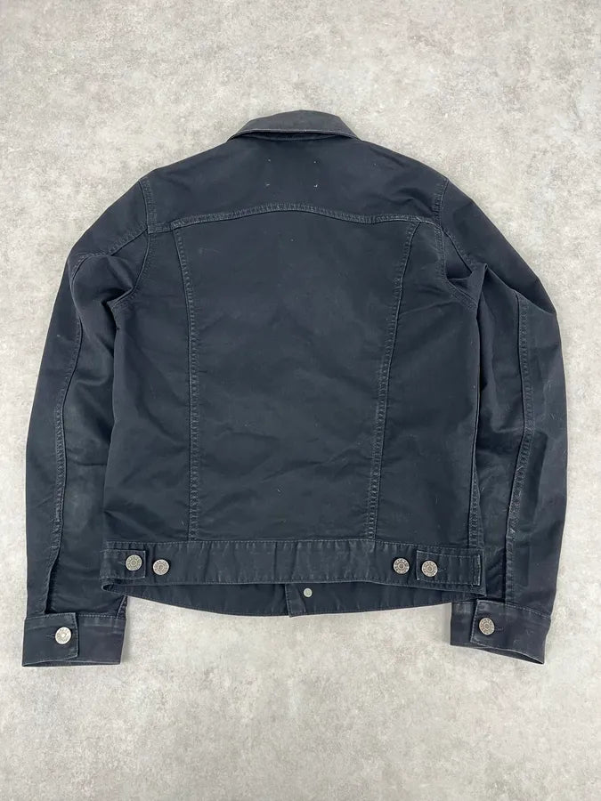 AW2013 Acne Studios Black Obscure Denim Trucker Jacket QkFYFcr 5