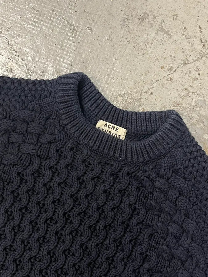 AW2013 Acne Studios Ruth Air Navy Wool Sweater SnJyZJJ 5