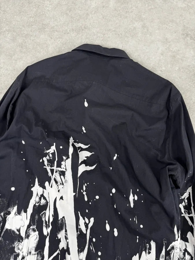 AW2013 Alexander McQueen Black & White Contemporary Shirt BQMtARP 5