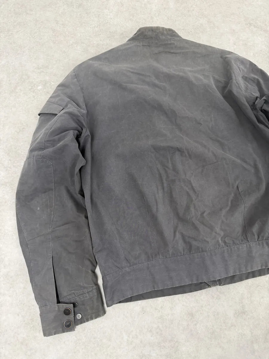 AW2013 Balenciaga Grey Raw Bomber Jacket gERMGCT 11