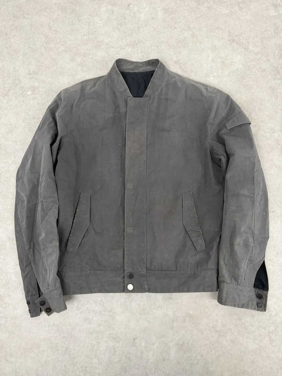 AW2013 Balenciaga Grey Raw Bomber Jacket gERMGCT 3