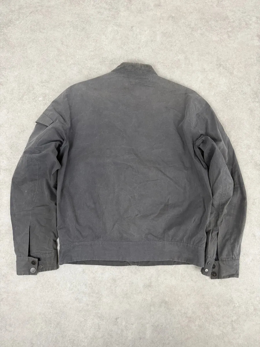 AW2013 Balenciaga Grey Raw Bomber Jacket gERMGCT 4