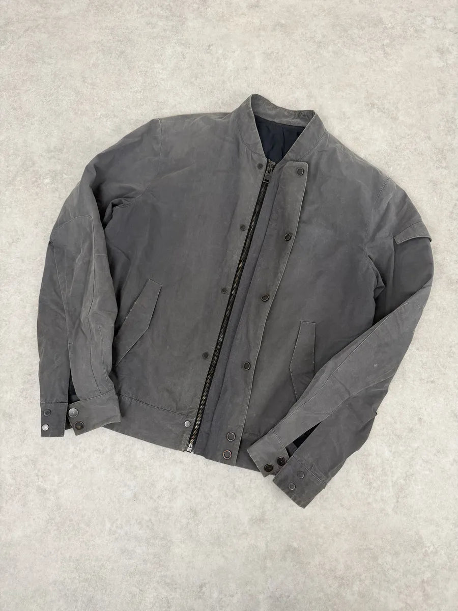 AW2013 Balenciaga Grey Raw Bomber Jacket gERMGCT 5
