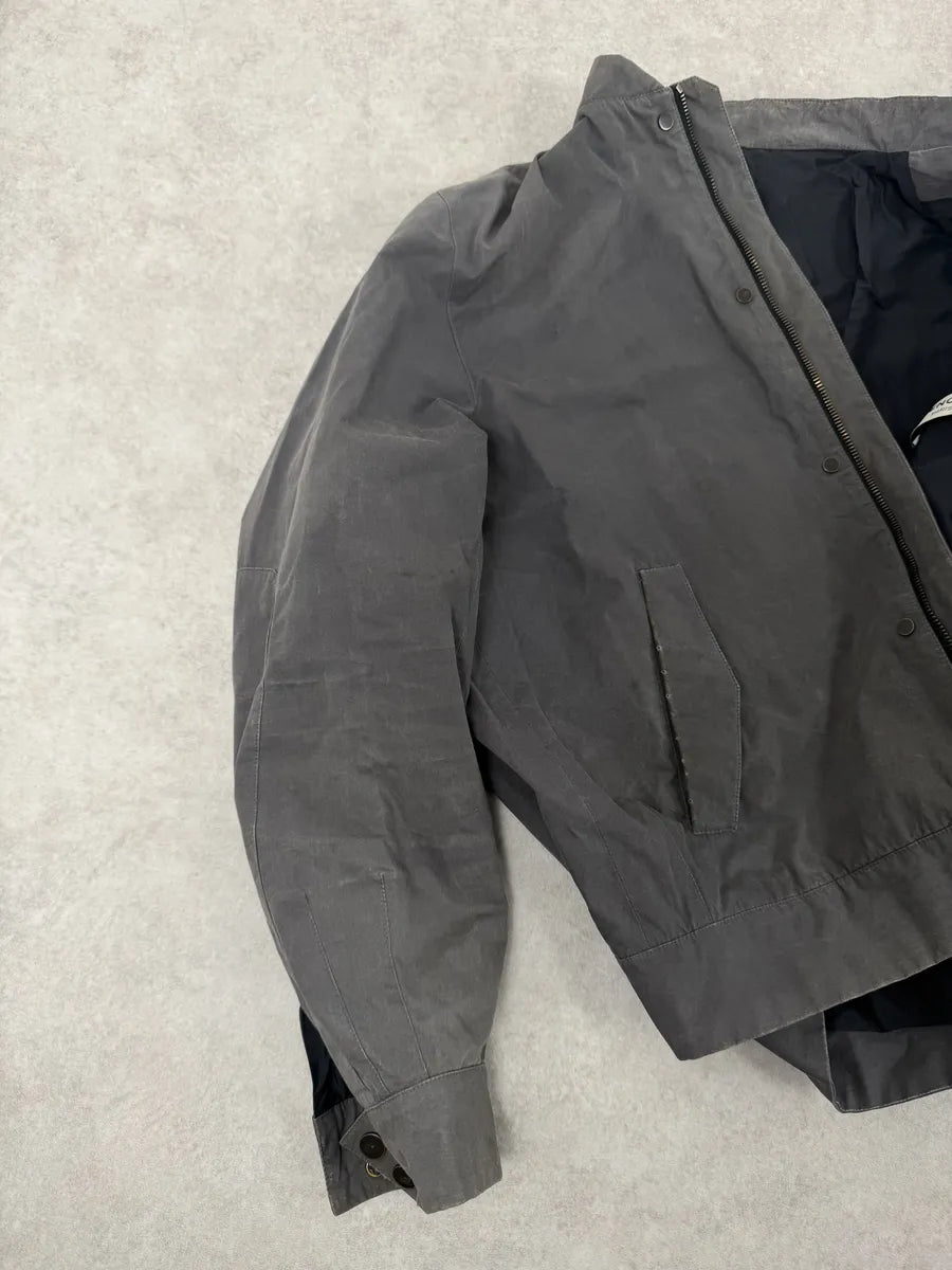 AW2013 Balenciaga Grey Raw Bomber Jacket gERMGCT 7