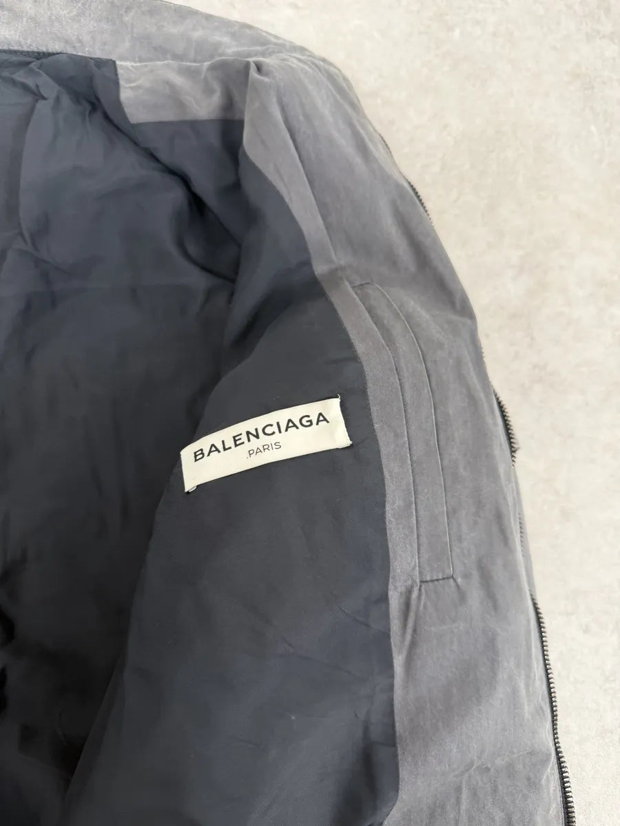 AW2013 Balenciaga Grey Raw Bomber Jacket gERMGCT 8