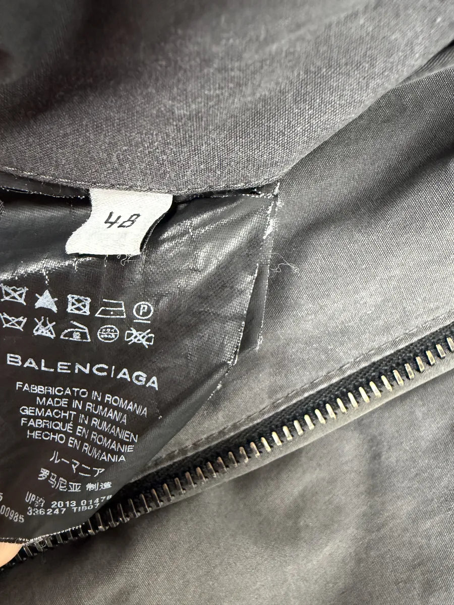 AW2013 Balenciaga Grey Raw Bomber Jacket gERMGCT 9