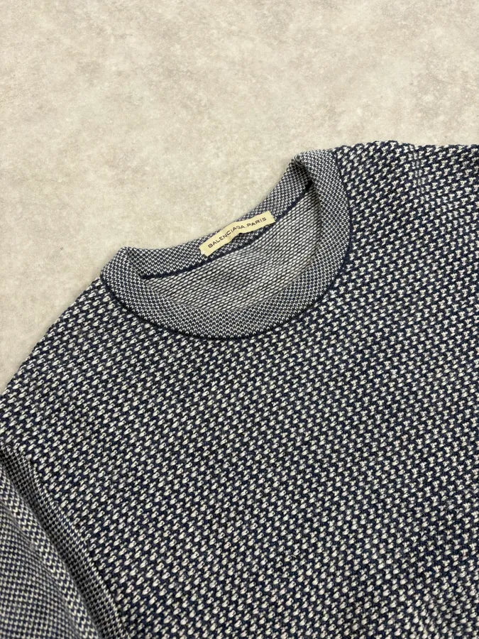 AW2013 Balenciaga Grey & Navy Sweater tyVfeSR 4