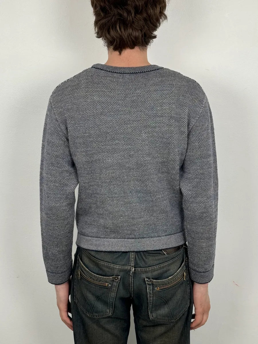 AW2013 Balenciaga Grey & Navy Sweater tyVfeSR 2