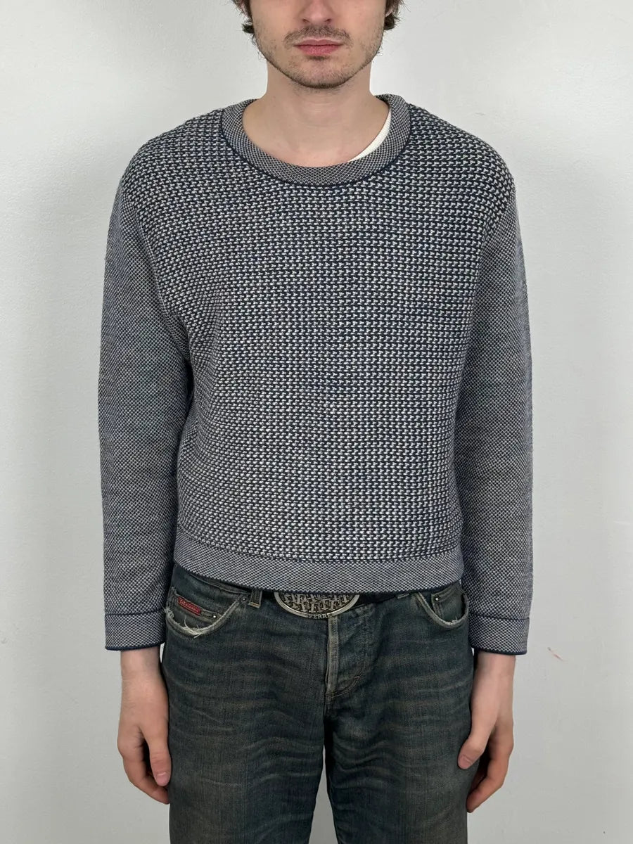 AW2013 Balenciaga Grey & Navy Sweater tyVfeSR 1