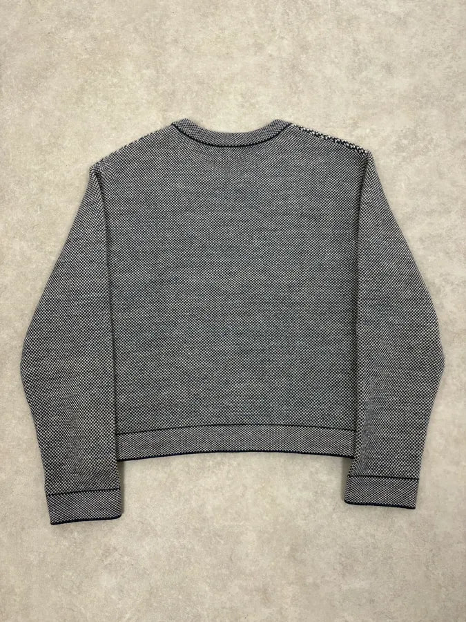 AW2013 Balenciaga Grey & Navy Sweater tyVfeSR 5