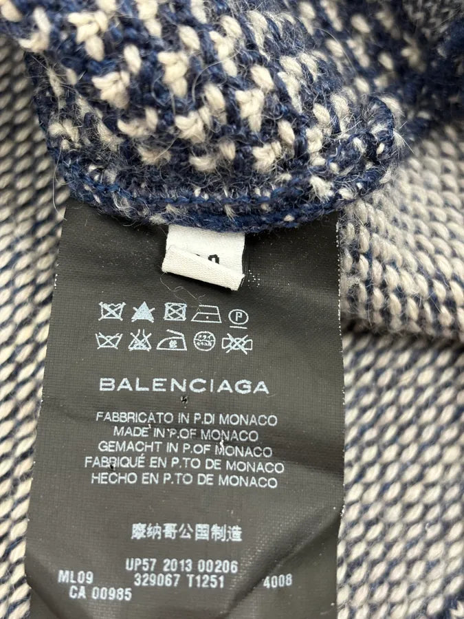 AW2013 Balenciaga Grey & Navy Sweater tyVfeSR 8