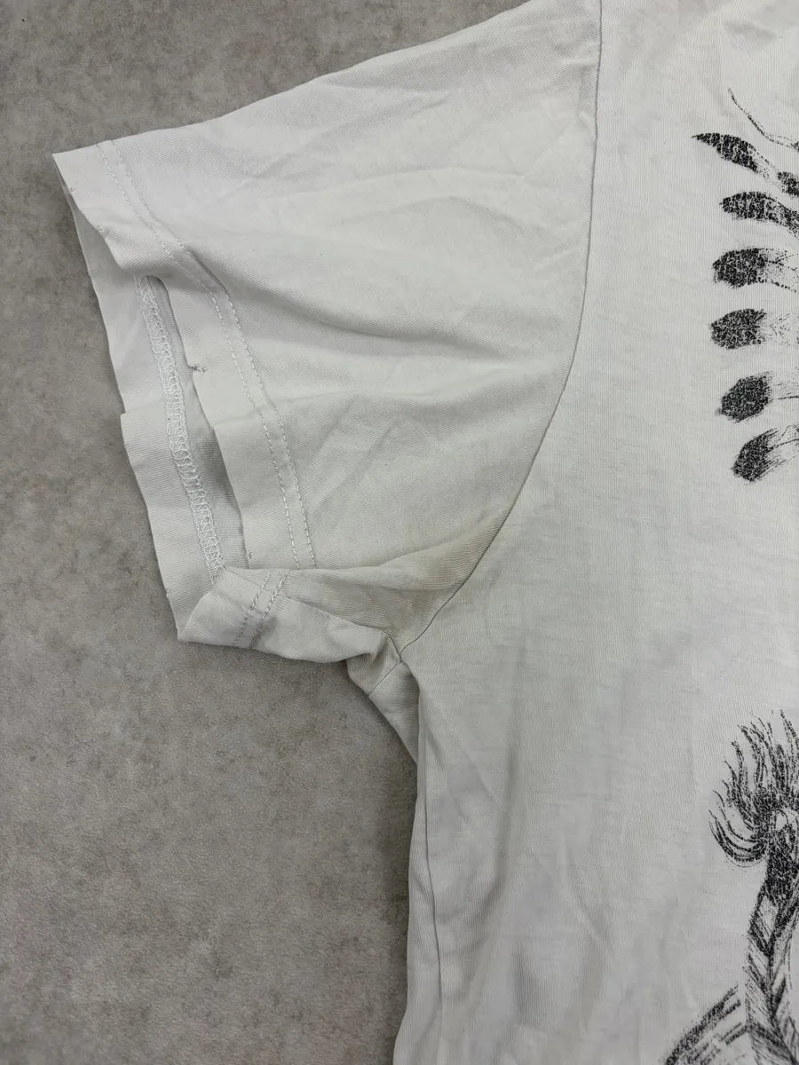 AW2013 Balmain Cream Cray Dragon Graphic T-Shirt MHlxNMZ 6