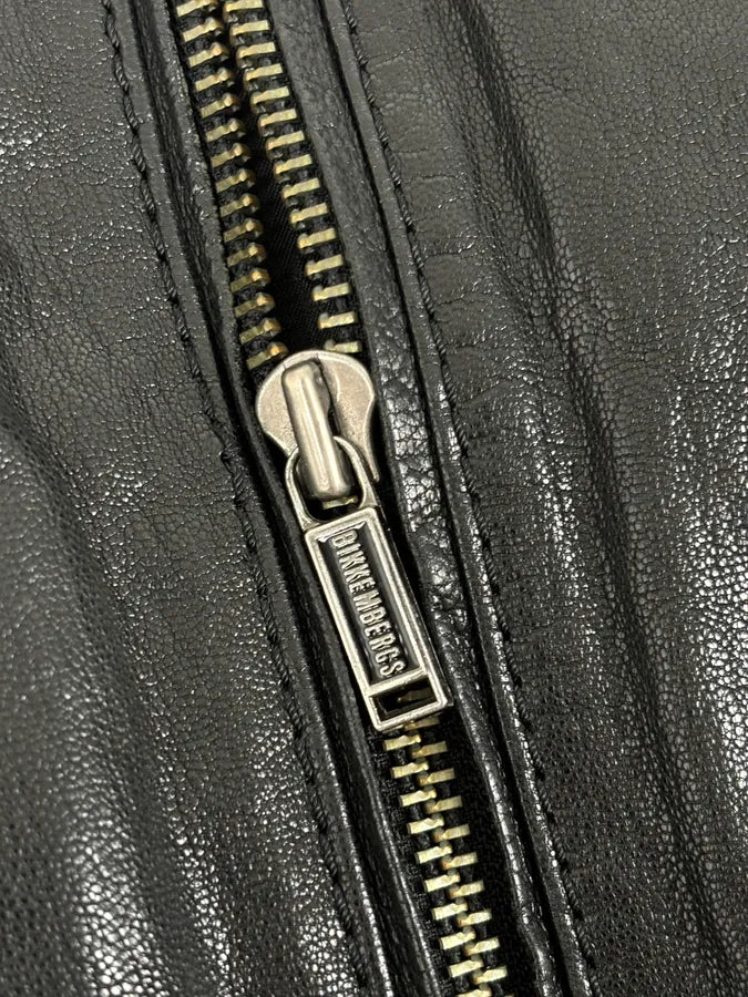 AW2008 Dirk Bikkembergs Black Premium Mafia Leather Jacket YueAllw 8