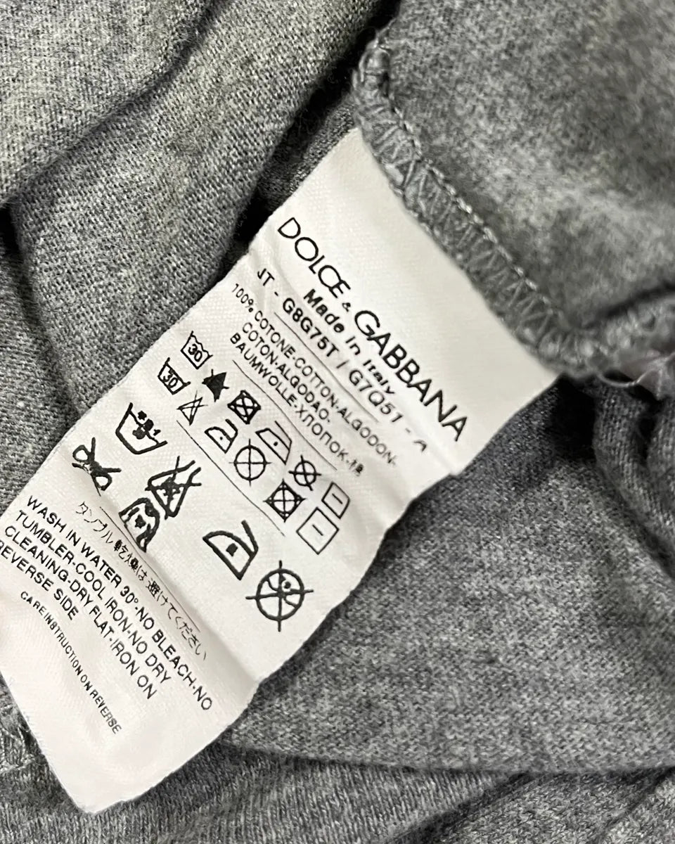 AW2013 Dolce & Gabbana Grey Distressed Religious Icon Longsleeve aoLHfPs 9