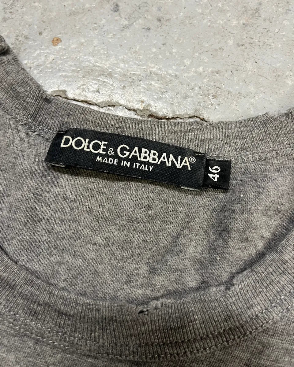AW2013 Dolce & Gabbana Grey Madonna Religious Iconography Longsleeve T-Shirt CmfOqtU 9