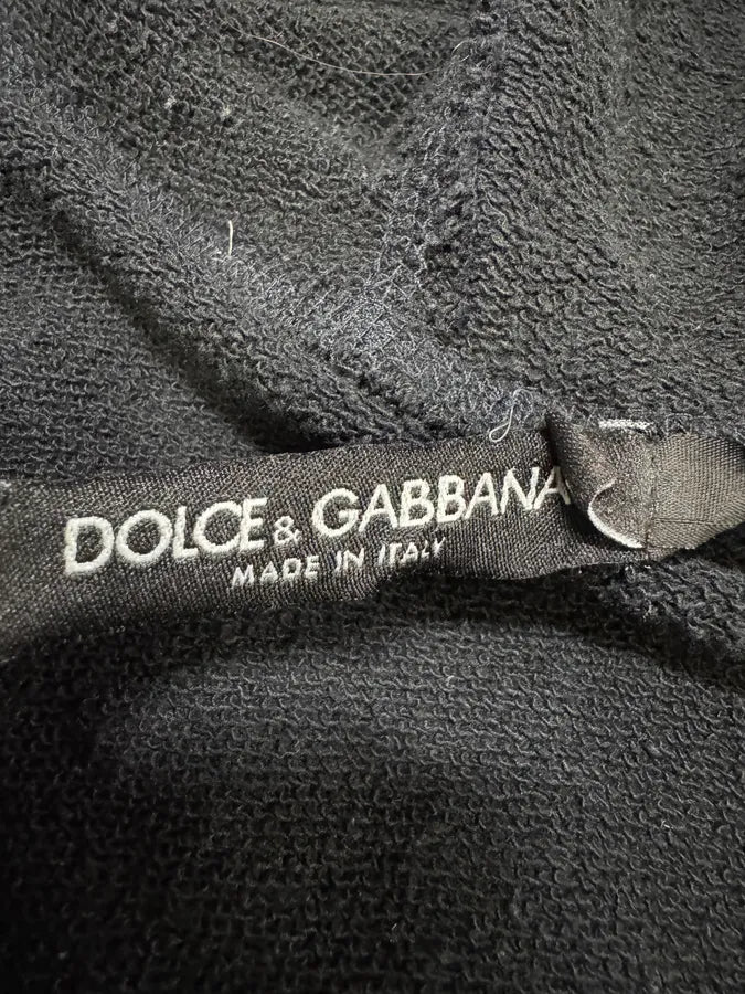 AW2013 Dolce & Gabbana Navy Hooded Zip-up Sweatshirt (L/XL) qMtiTez 7