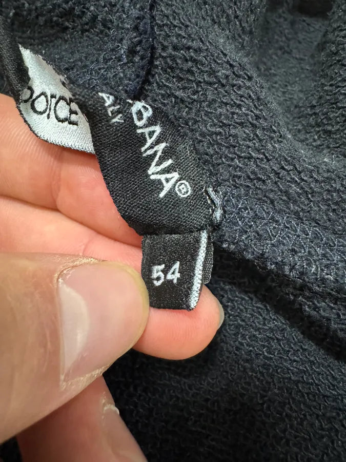 AW2013 Dolce & Gabbana Navy Hooded Zip-up Sweatshirt (L/XL) qMtiTez 8