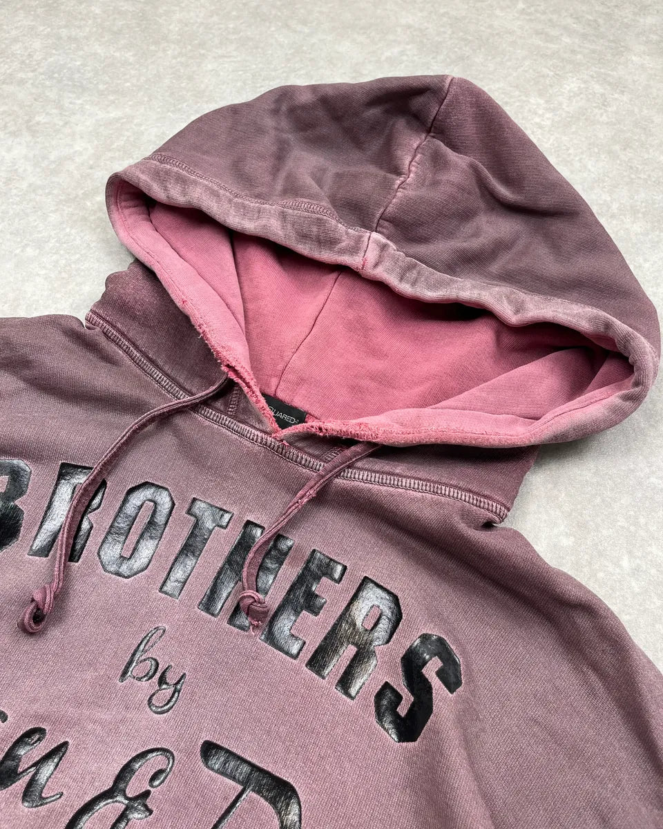 AW2013 Dsquared2 Faded Purple Brothers Hoodie  FpGZTxS 4