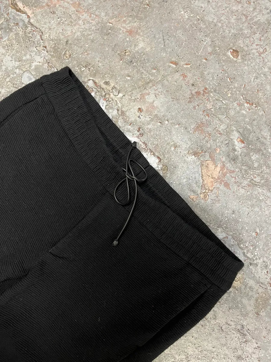 AW2013 Emporio Armani Black Wool Long Cozy Pants (M/L) FnPrSoL 5