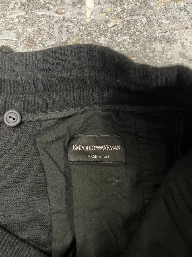 AW2013 Emporio Armani Black Wool Long Cozy Pants (M/L) FnPrSoL 7
