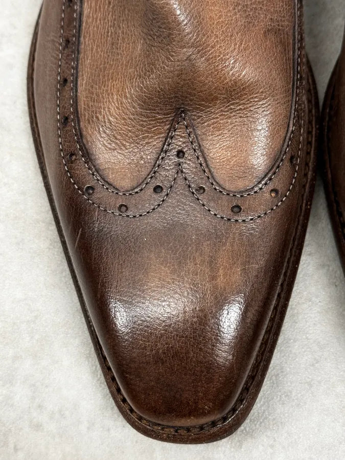 AW2013 Emporio Armani Brown Leather Boots lqcbHaq 3