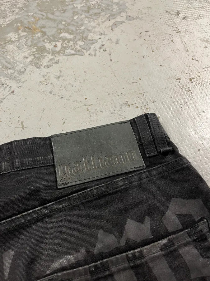 AW2013 Galliano Newspaper Black Slim Jeans AhfYmbc 9
