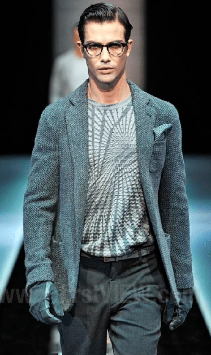 AW2013 Giorgio Armani Spiral Grey Wool Sweater ZEfuNiW 1