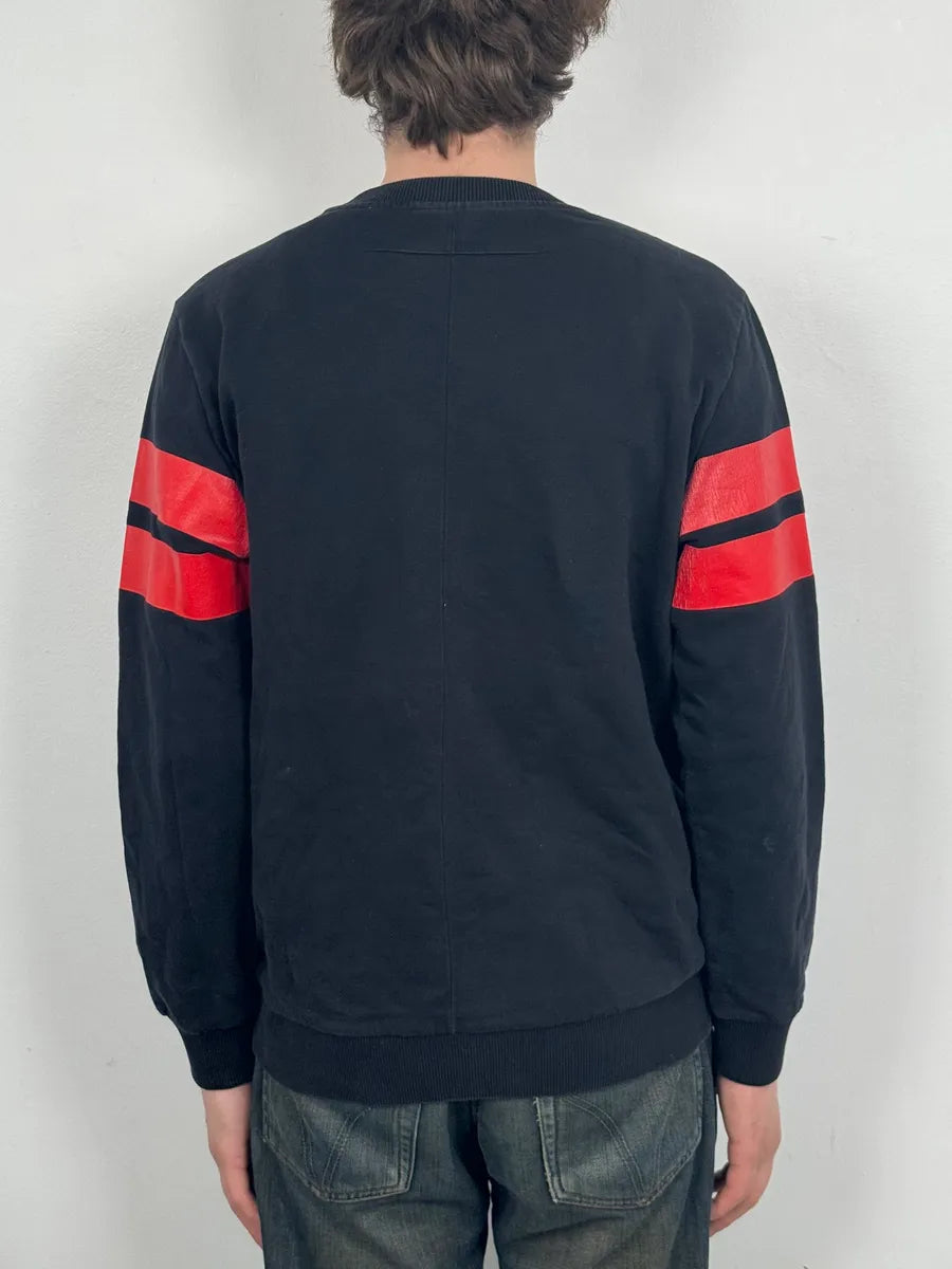 AW2013 Givenchy Black & Orange Contemporary Crewneck Sweater by Riccardo Tisci foTdVlY 2