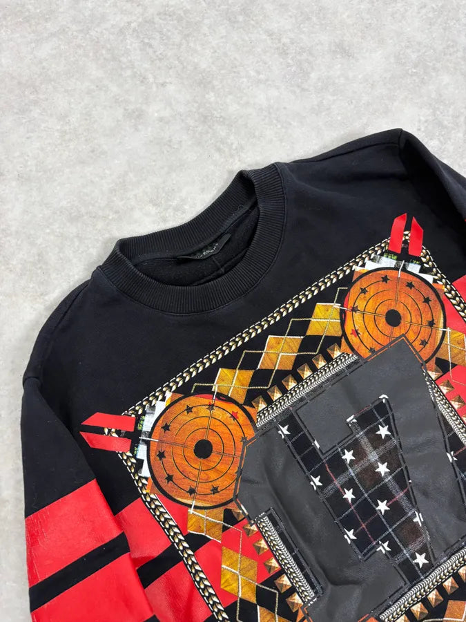 AW2013 Givenchy Black & Orange Contemporary Crewneck Sweater by Riccardo Tisci foTdVlY 4