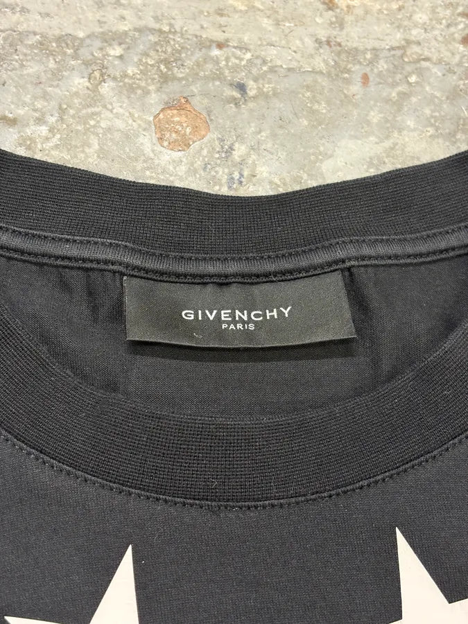 SS2013 Givenchy Star Flowers Black T-Shirt by Riccardo Tisci FBveDrC 6