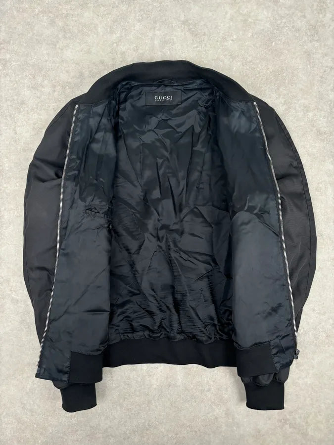 AW2013 Gucci Black Light Windbreaker Bomber Jacket CACOUyS 7