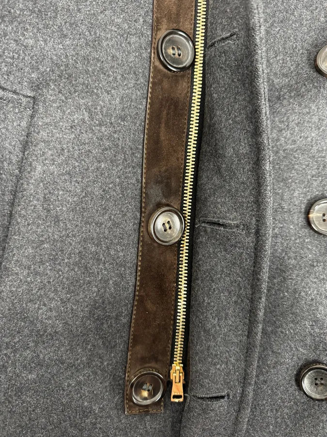 AW2013 Gucci Grey Naval Wool Jacket wCYnBce 12