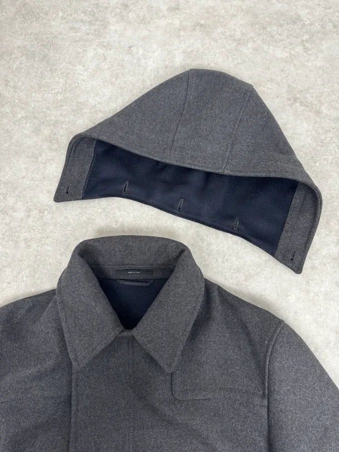AW2013 Gucci Grey Naval Wool Jacket wCYnBce 8