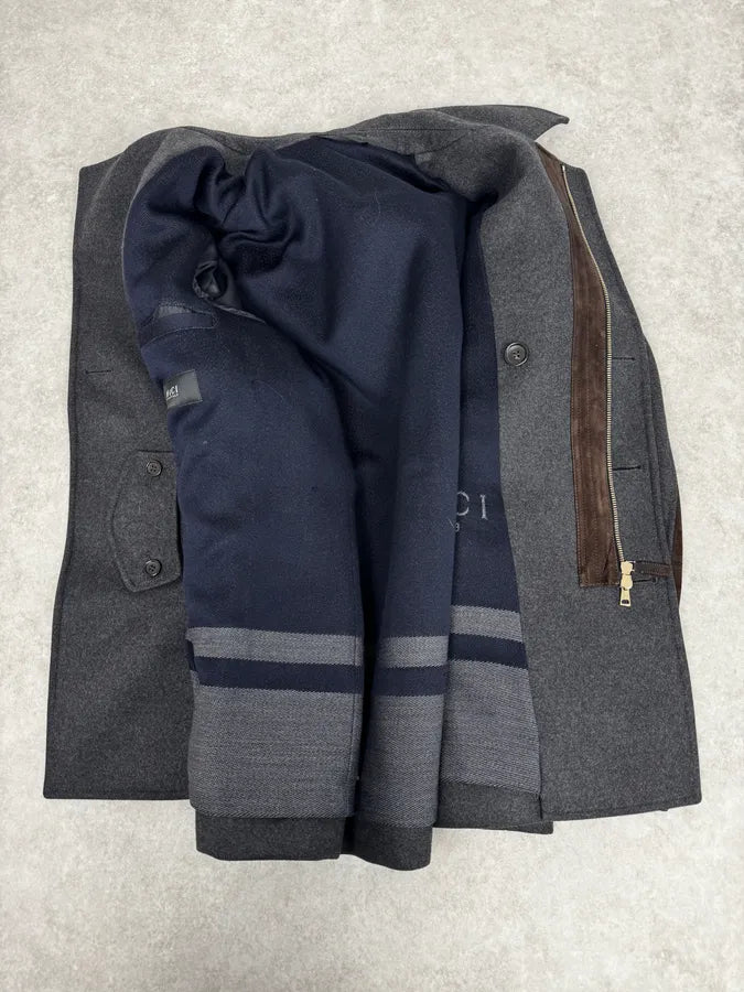 AW2013 Gucci Grey Naval Wool Jacket wCYnBce 7