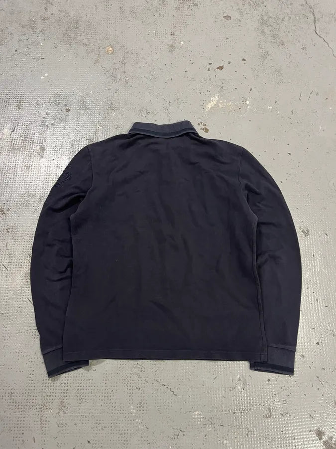 AW2013 Gucci Knight Embroidered Navy Longsleeve Polo EmiWpgp 10